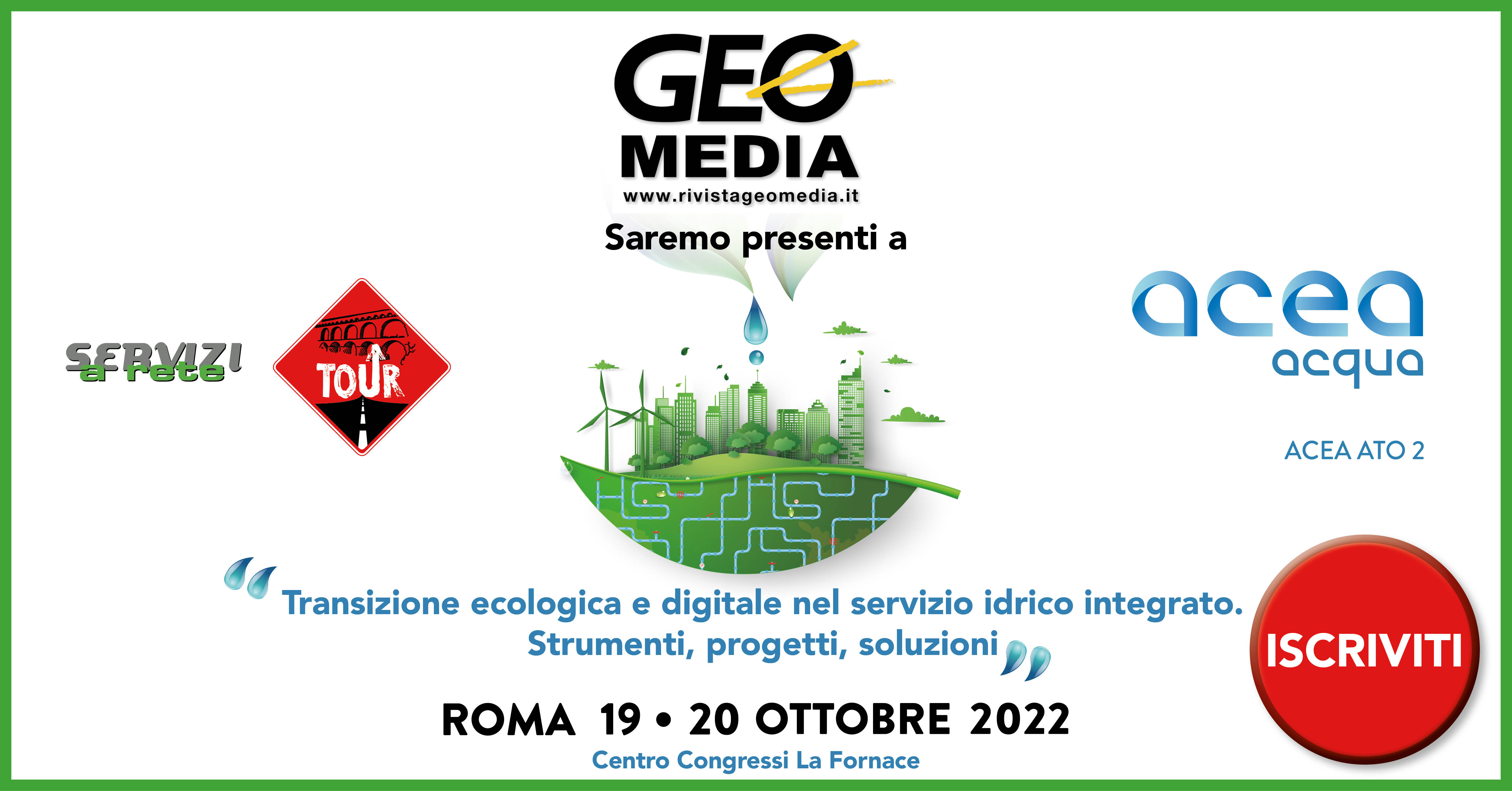 19-20 ottobre 2022, Roma - Servizi a Rete TOUR 2022